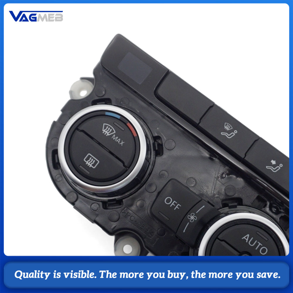 3AD 907 044 AA Climate Control Switch Panel For VW Passat B7 2011-2016 Digital Temperature Display AC Heater Control Unit Support RNS RCD Screen Data Visualization Easy Install Auto Interior Accessories