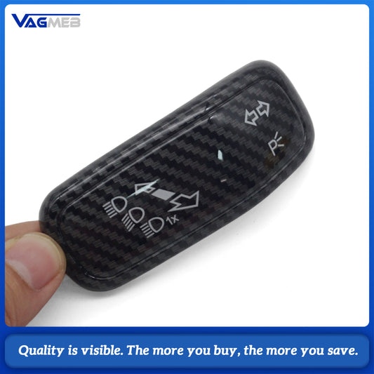 ABS steering wheel wiper trim cover for Golf 7 8 For Jetta For Tiguan SUV with carbon fibe