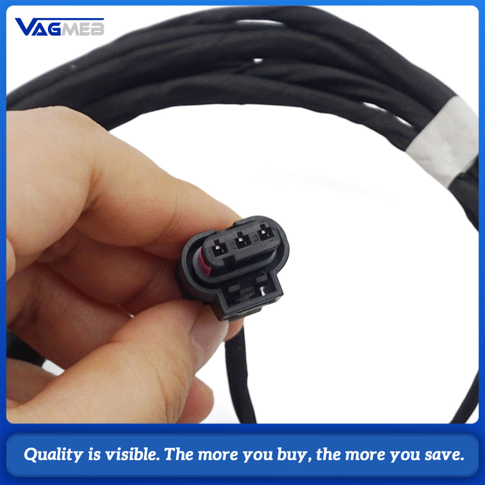 Rear 4K PDC Parking Radar Wiring Harness For VW PQ25 PQ35 Platform Rear Bumper 4‑Sensor Park Assist Retrofit Cable
