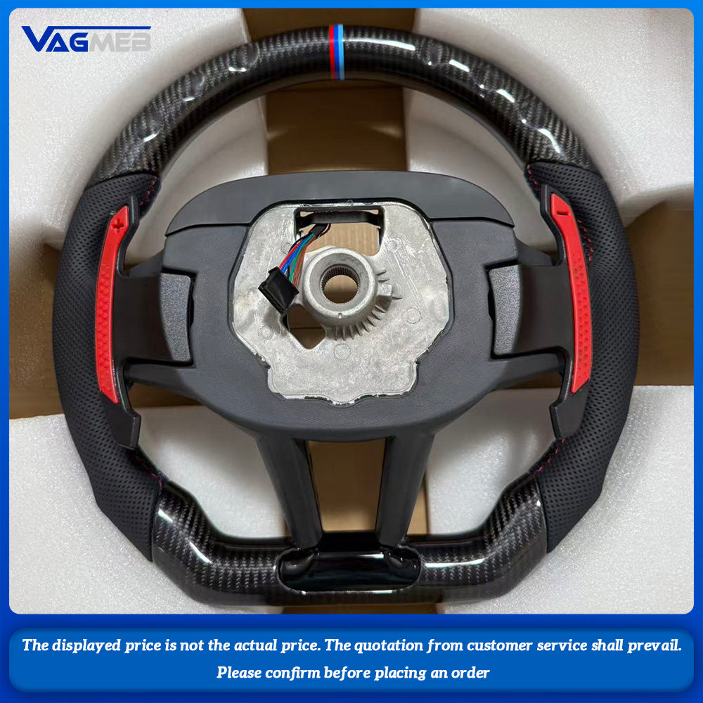For BMW M3 M4 M340i G80 G81 G82 G42 Car Interior Accessories Customized Carbon Fiber Steering Wheel with Shift Paddles