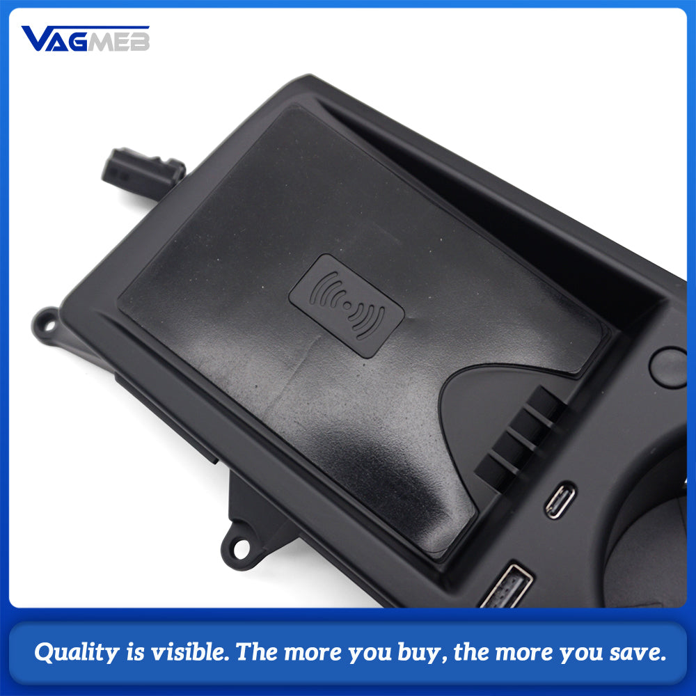For Audi A6LA7A7L 2019-2025 Cup Holder Wireless Charger Audi C8 20W Fast Charging for Phones Cup Holder with Ambient Lighting