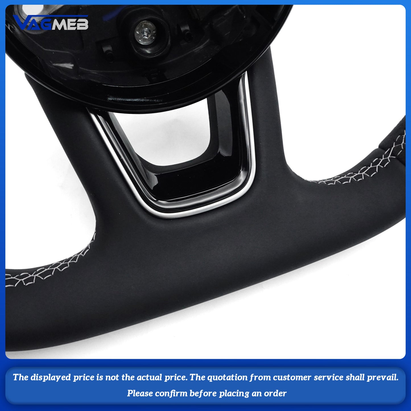 For Audi S RS sline logo A1 A3 8Y A4 B9 A5 B9 S3 S4 S5 RS3 RS4 RS5 Custom steering wheel without buttons and paddles