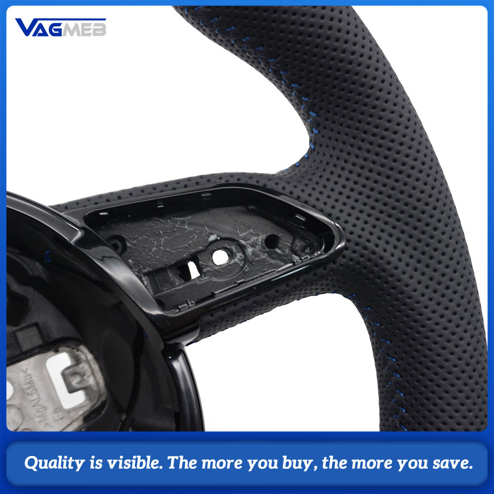 Leather material sports style steering wheel For Audi A3 A4 A5 S5 Q3 Q5 SQ5 steering wheel accessories, car accessories