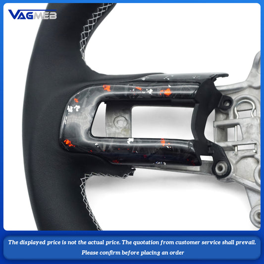 For Ford 2015 2016 2018 2019 2020 custom forged carbon fiber steering wheel color selection sports style personalized