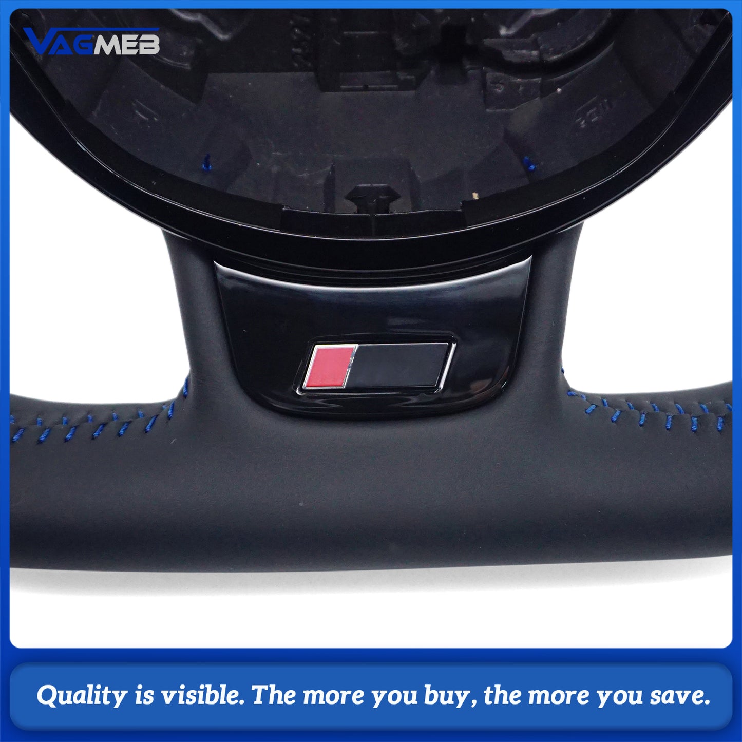 Fully Perforated Steering Wheel Flat Bottom Steering Wheel Campaign Assembly For Audi A4B8