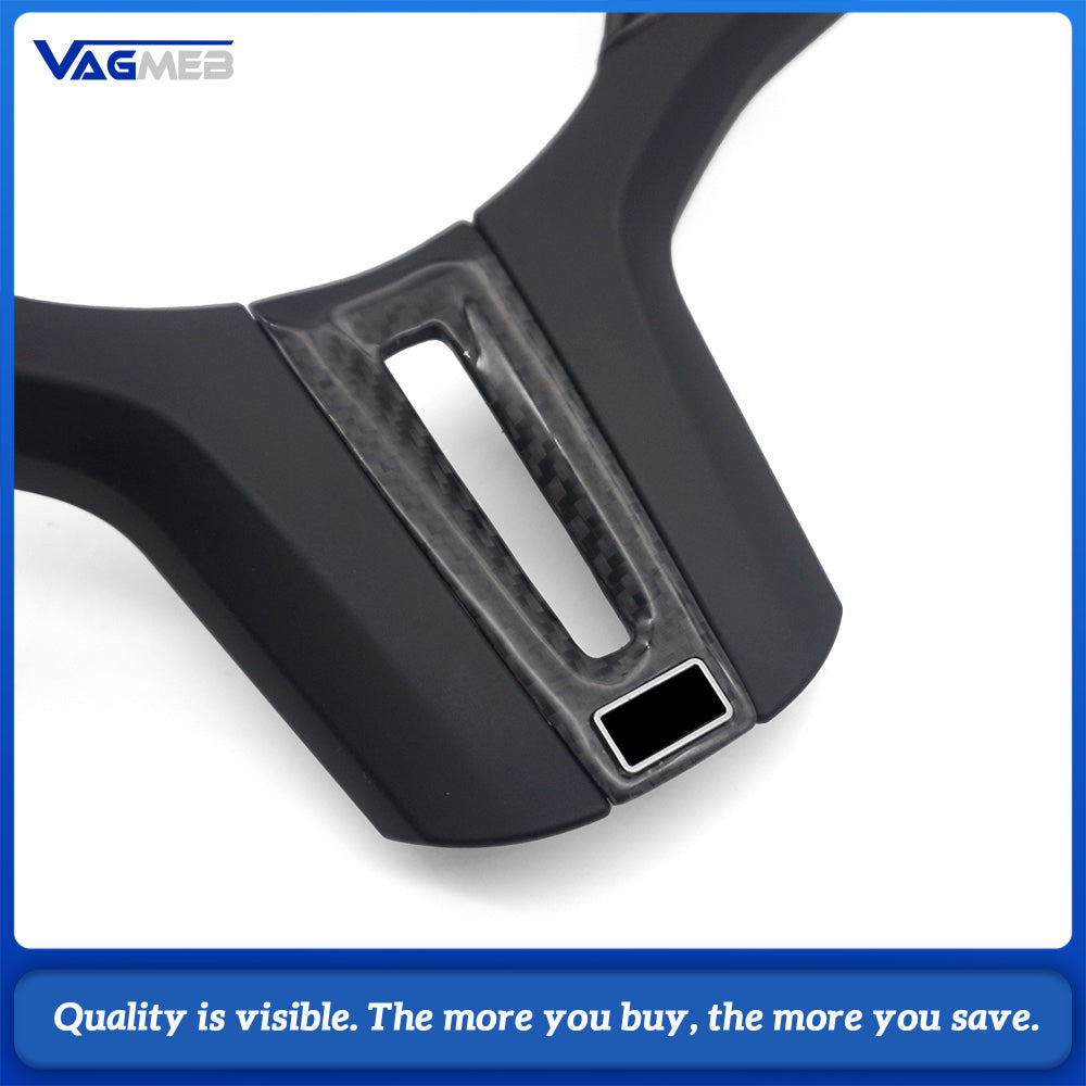 Suitable for carbon fiber steering wheel covers of BMW G20 G22 G26 G30 G32 G01G08 G42 F44 G80 G82 F90 M5 F95 G11 G12 G14 G15 G16