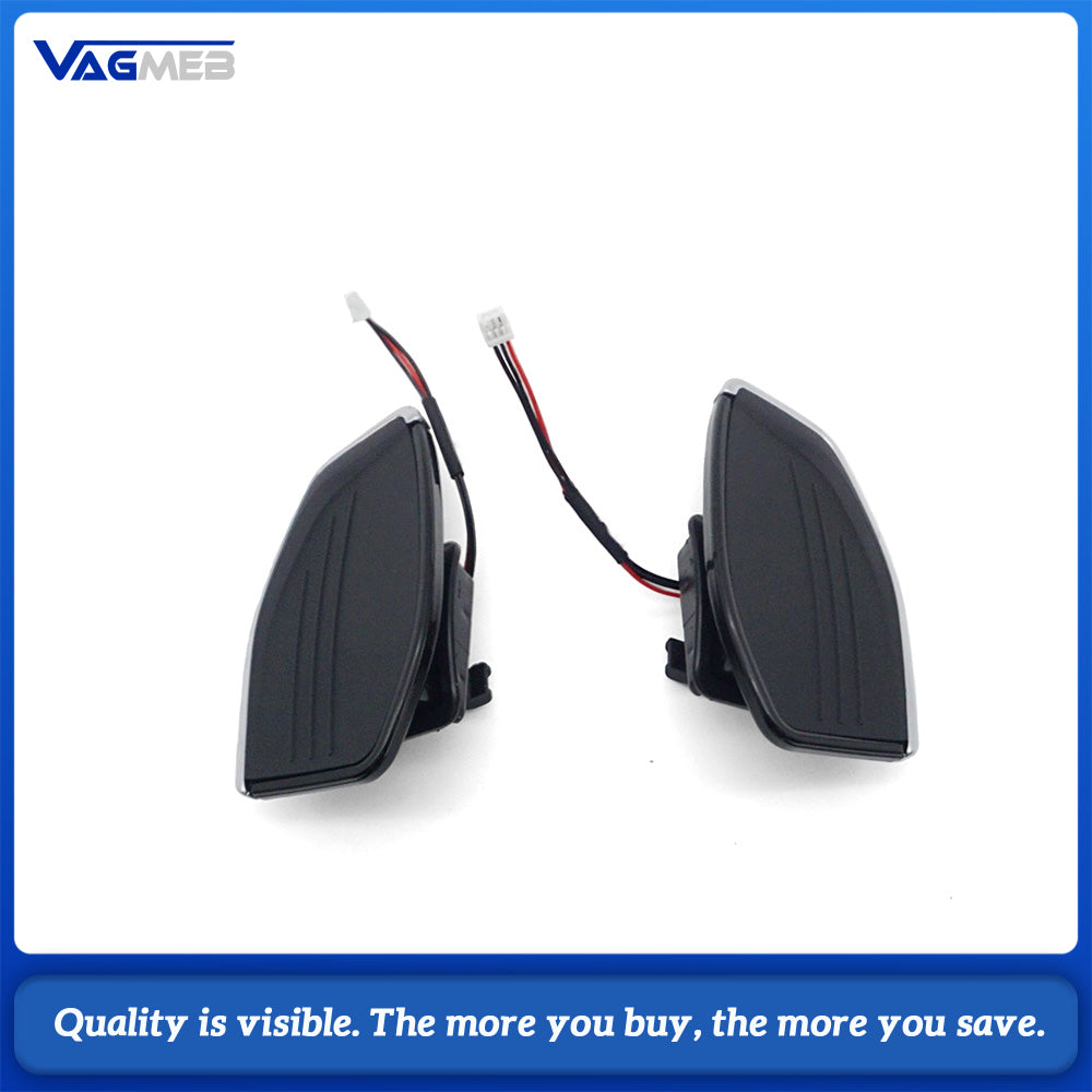 For Audi Q3 Q5 Silver Electroplated Steering Wheel Paddle Shifters