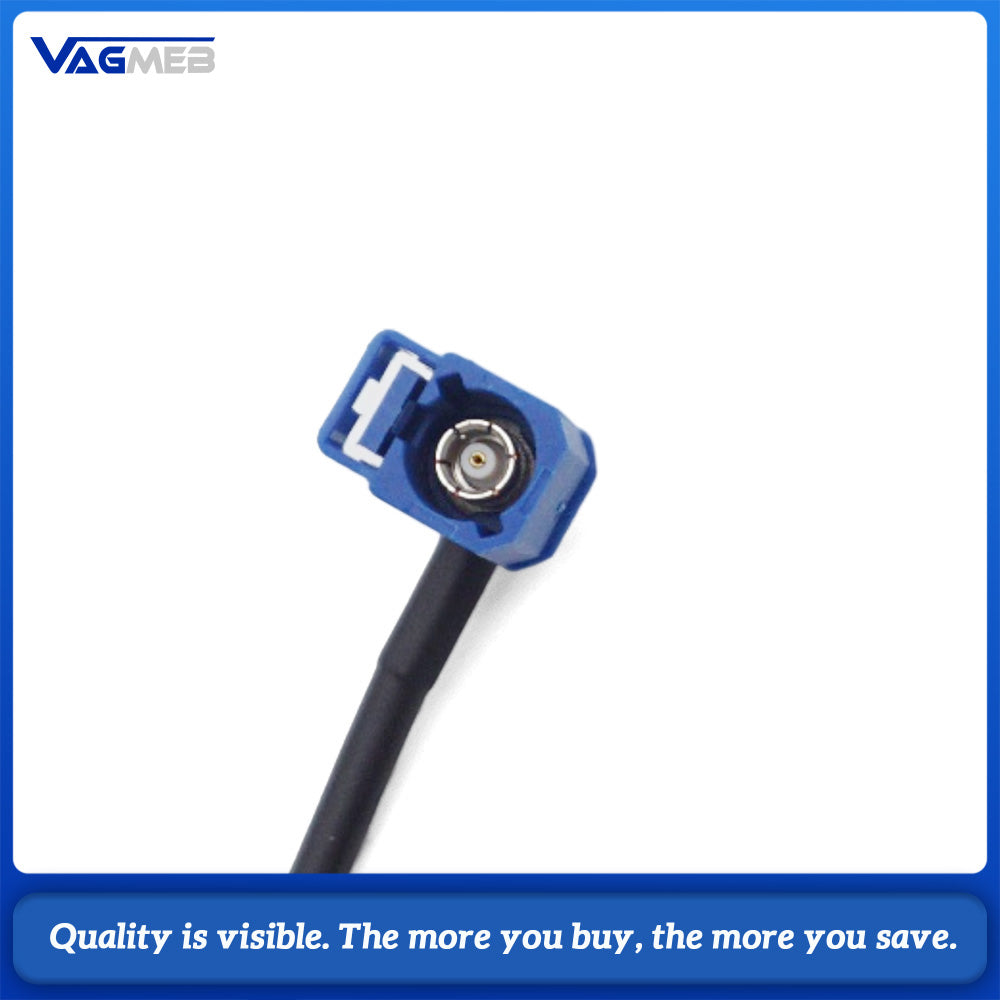 Car GPS BeiDou Dual Mode Navigation Antenna, FAKRA Blue Plug, Vehicle GPS Signal Receiver Aerial with Extension Cable