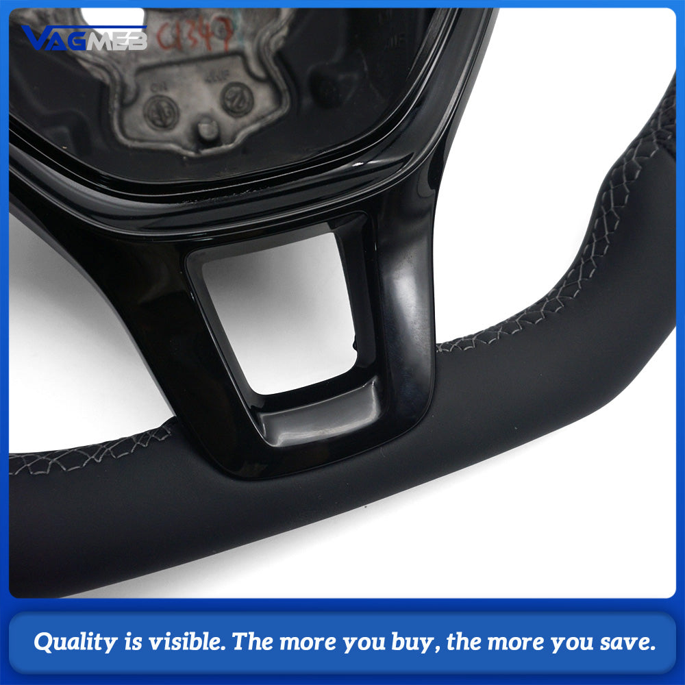 Semi Perforated Sports Steering Wheel,For VW GOLF 7 MK7 Transporter T6