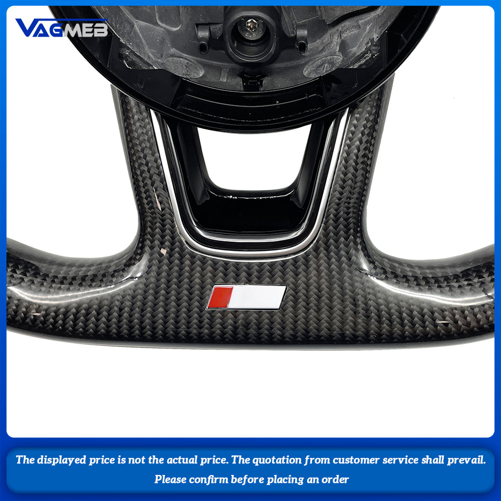 Perforated Leather Steering Wheel For Audi A3 8V A4 B8 B9 S3 S4 S5 Rs5 Rs3 Rs4 A5 B9