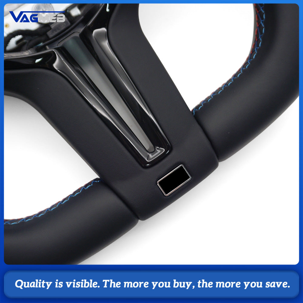Flat Bottom M Sport Steering Wheel For BMW F01 F06 F10 F11 F12 F20 F21 F22 F25 F26 F30 F31 F32 F33 F34 F36 M3 F80 M4 F82 M5 F90