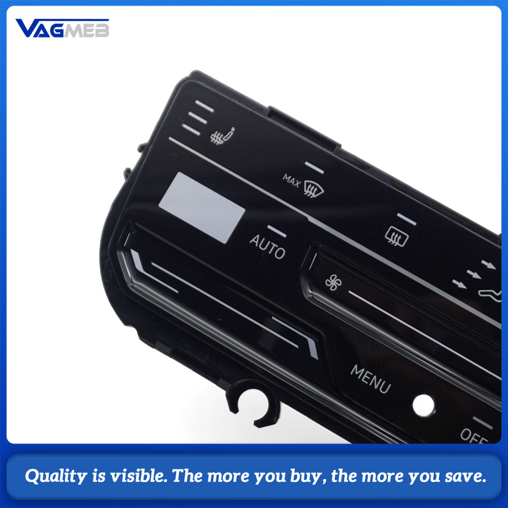 Climate Control Panel Front Cover 3CC Series, Touch Screen AC Panel Housing With Seat Heating Button Frame, Replacement Air Conditioner Control Panel Shell