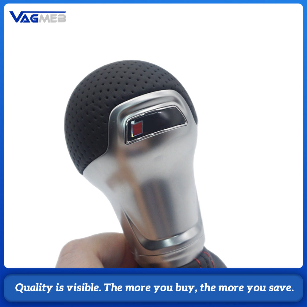 For Audi Q2 Golf DSG Tronic LOGO leather automatic shift knob handball gear lever