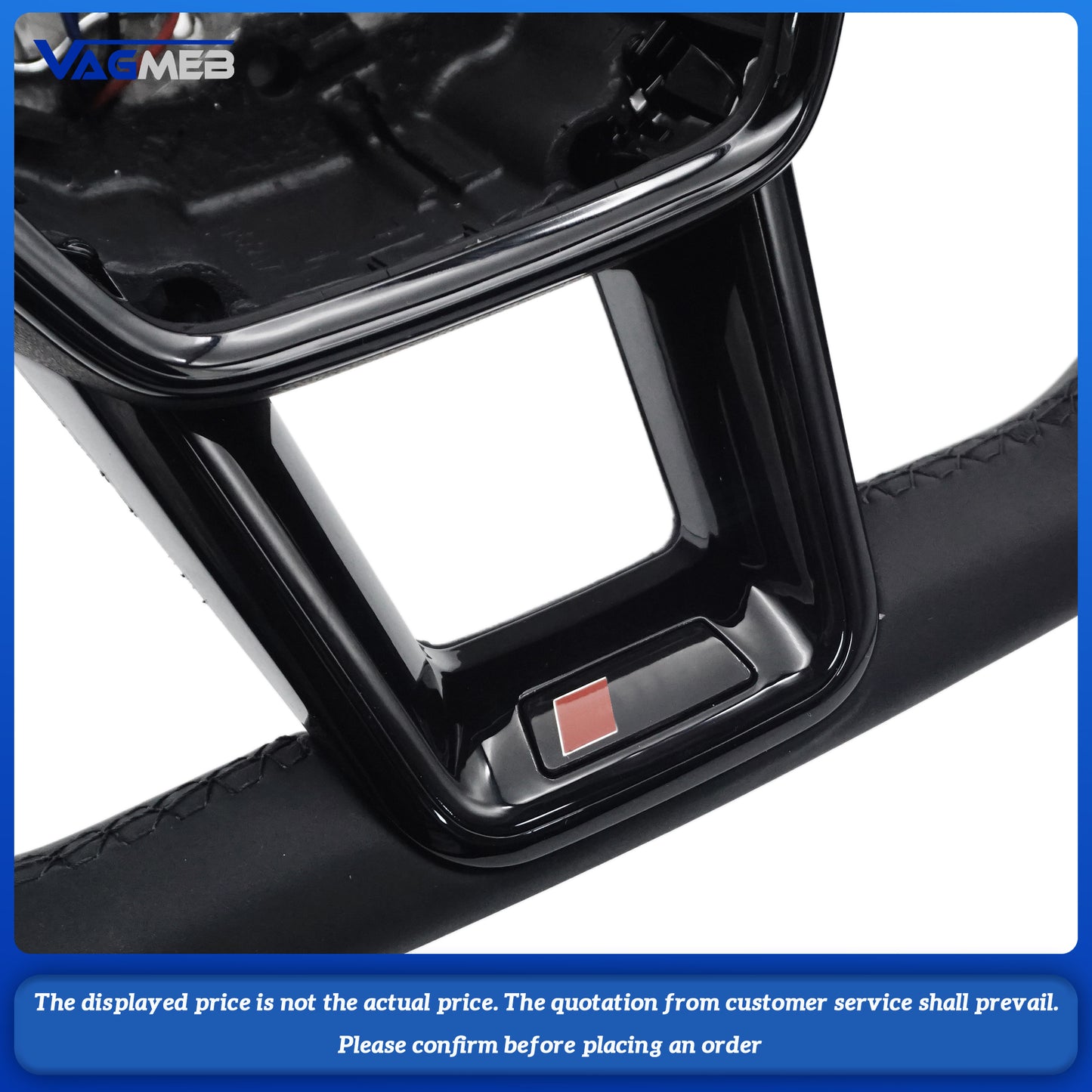 Genuine leather design Steering Wheel,Suitable For Audi A6 C8  Black Frame,Car Accessories