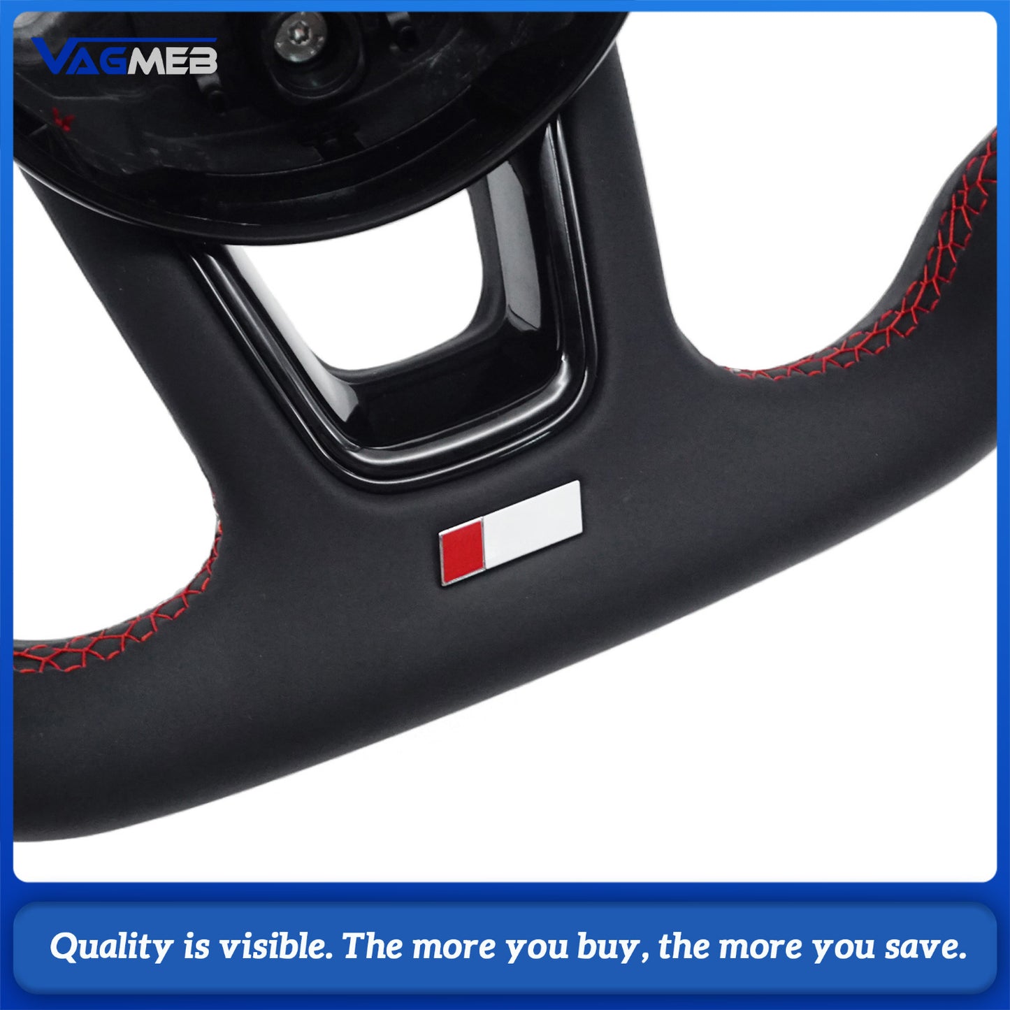Sports style car steering wheel suitable for Audi A4 S4 B9 A3 S3 8V RS4 RS5 A5 S5 2017-2024 leather steering wheel car accessories