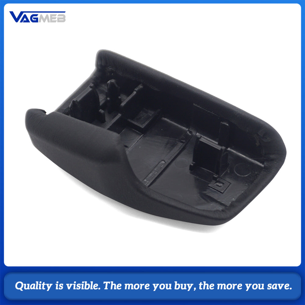 For Audi A4B9 Black Leather Selector Lever Handle Gear Shift Knob Lever Cover