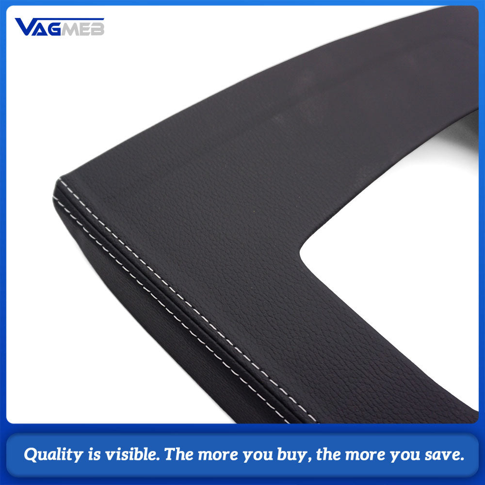 For Audi Q5FY  Model Super Microfiber Leather Gear Shift Panel Frame Adhesive-Backed Trim Central console trim frame