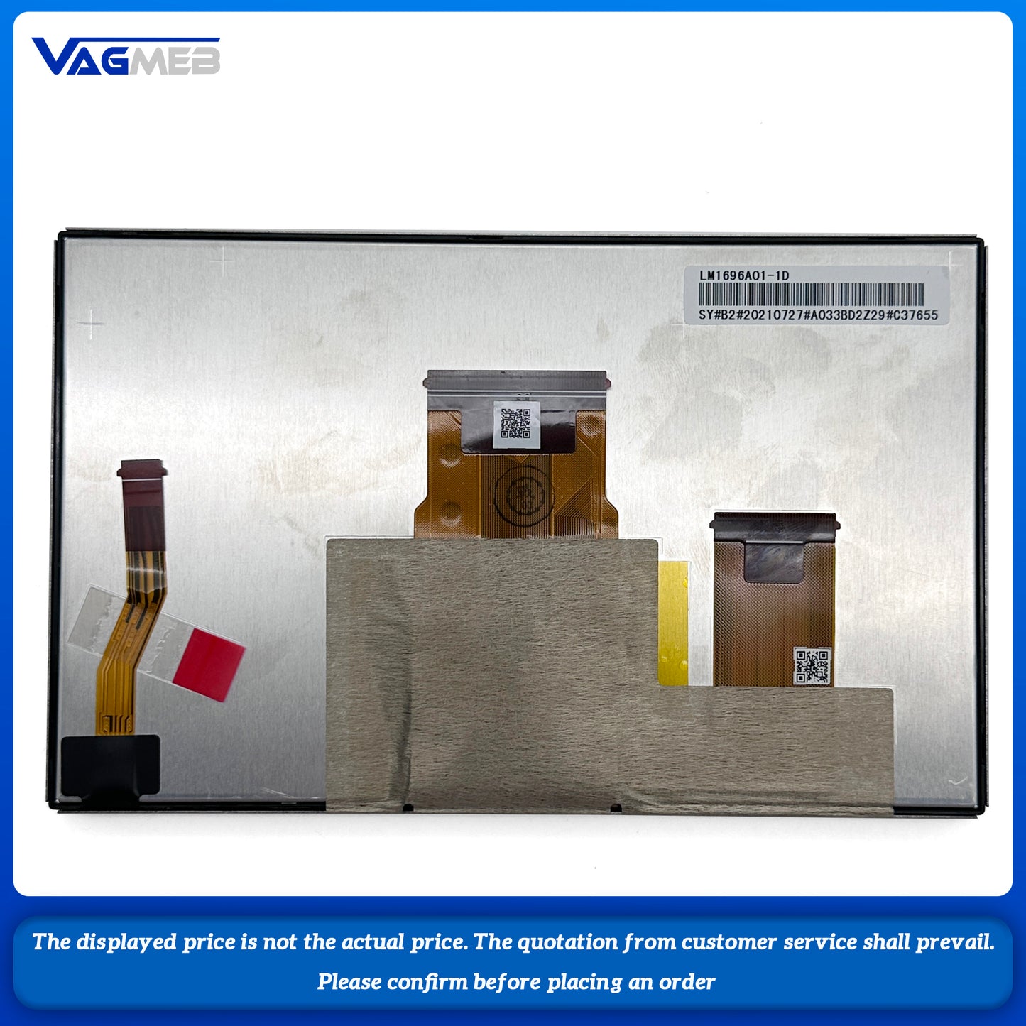 6.5inch side factory LCD display for VW SKODA MIB2 LM1696A11-1D Car Multimedia Player Infotainment Radio 6.5 inch Touch Screen