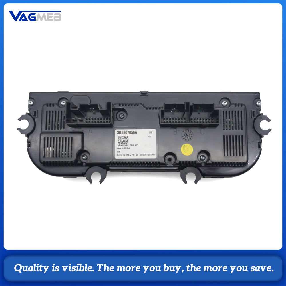 For VW Passat B8 Hybrid Touch AC Control Panel No Heated Seat Button Special 3GB 907 056 A