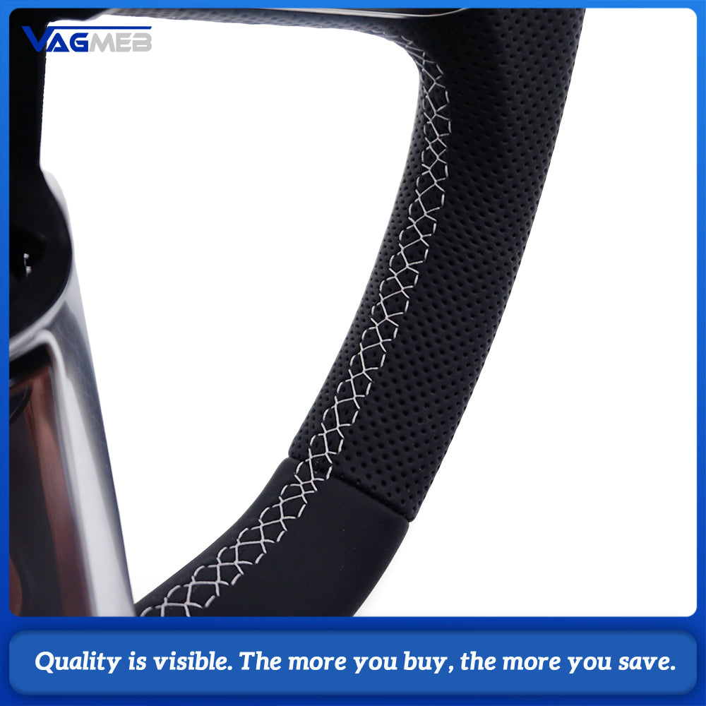 steering wheel suitable For Audi Q3 F3 perforated leather multifunction steering wheel, steering wheel accessories