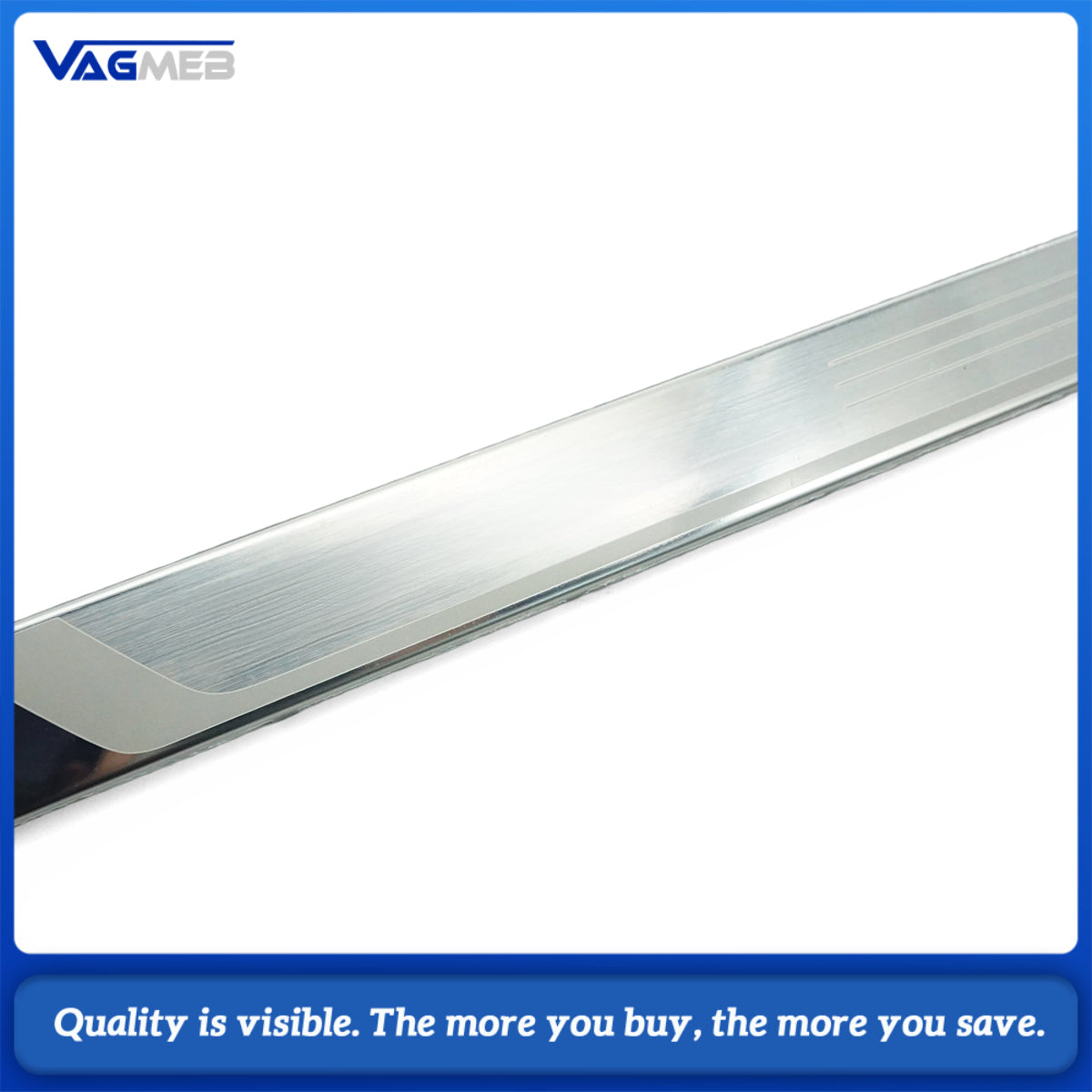 For VW Passat B8 Anti-Scratch Accessories 4Pcs Silver ABS Chrome Car Side Door Body Cover