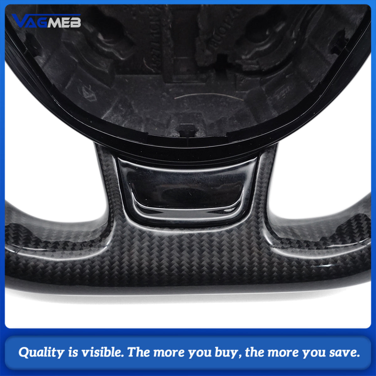 True carbon steering wheel automotive accessories suitable for Audi A3, A4B8, A5, S3, S4, S5 fiber flat bottomed sport leather