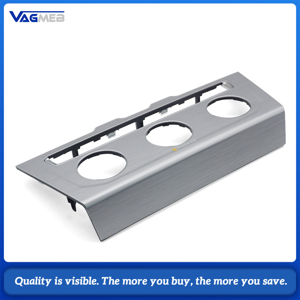 For VW Passat B8 Silver Manual Air Conditioning Control Panel Bezel Trim Frame, OEM 3GD 863 041, Car Interior Replacement Accessory