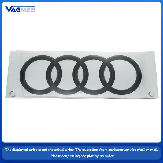 For Audi A4 B9 Black painted four-ring logo on the trunk