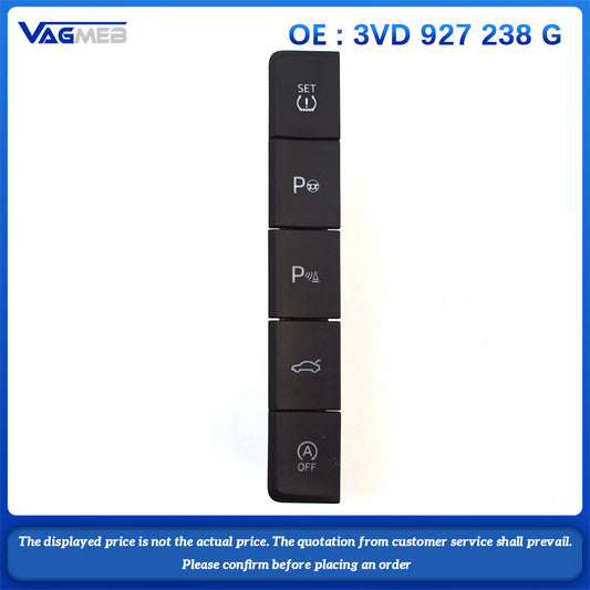 Apply To Skoda Superb 2016-2022 Tire Pressure Key Switch Full Key Interior Modification 3VD 927 238 G
