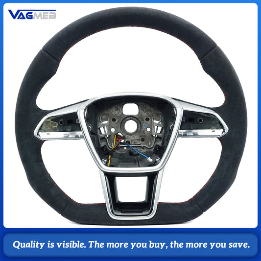 For Audi ABT logo A6 C8  heating punch steering wheel