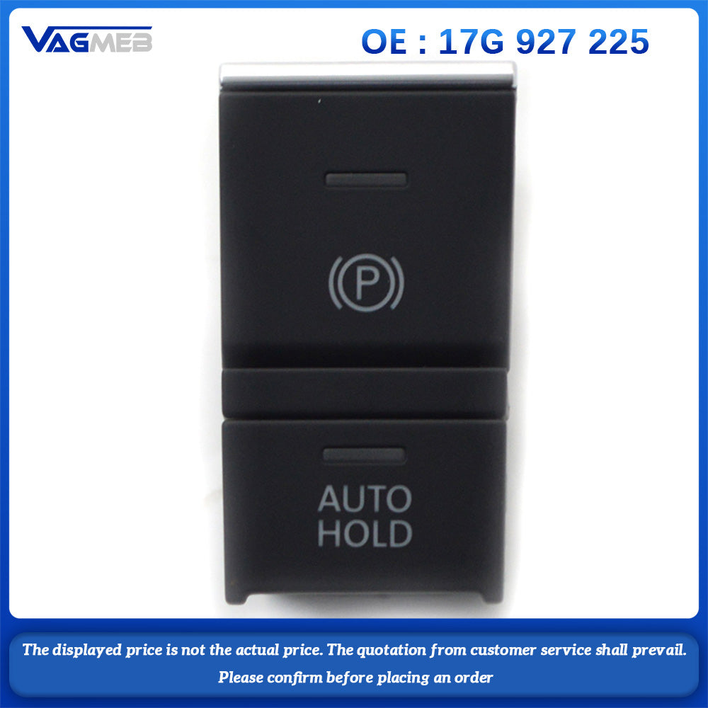 For VW MQB Jetta MK7 2018-2023 Hill Hold  Auto Hold Switch And Wire White backlight button  17G 927 225
