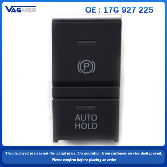 For VW MQB Jetta MK7 2018-2023 Hill Hold  Auto Hold Switch And Wire White backlight button  17G 927 225
