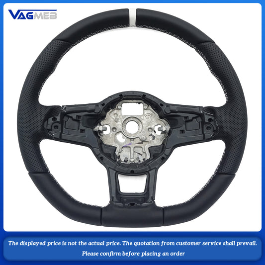 Steering Wheel suitable For VW Golf 7 MK7 GTI R GTE GTS GTD Passat B8, leather material, steering wheel frame, Car Accessories