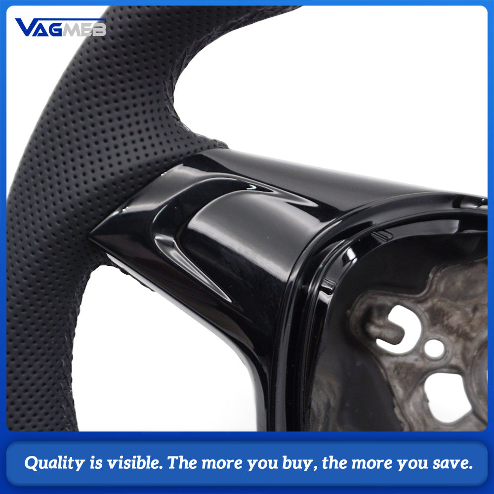 Semi Perforated Sports Steering Wheel,For VW GOLF 7 MK7 Transporter T6