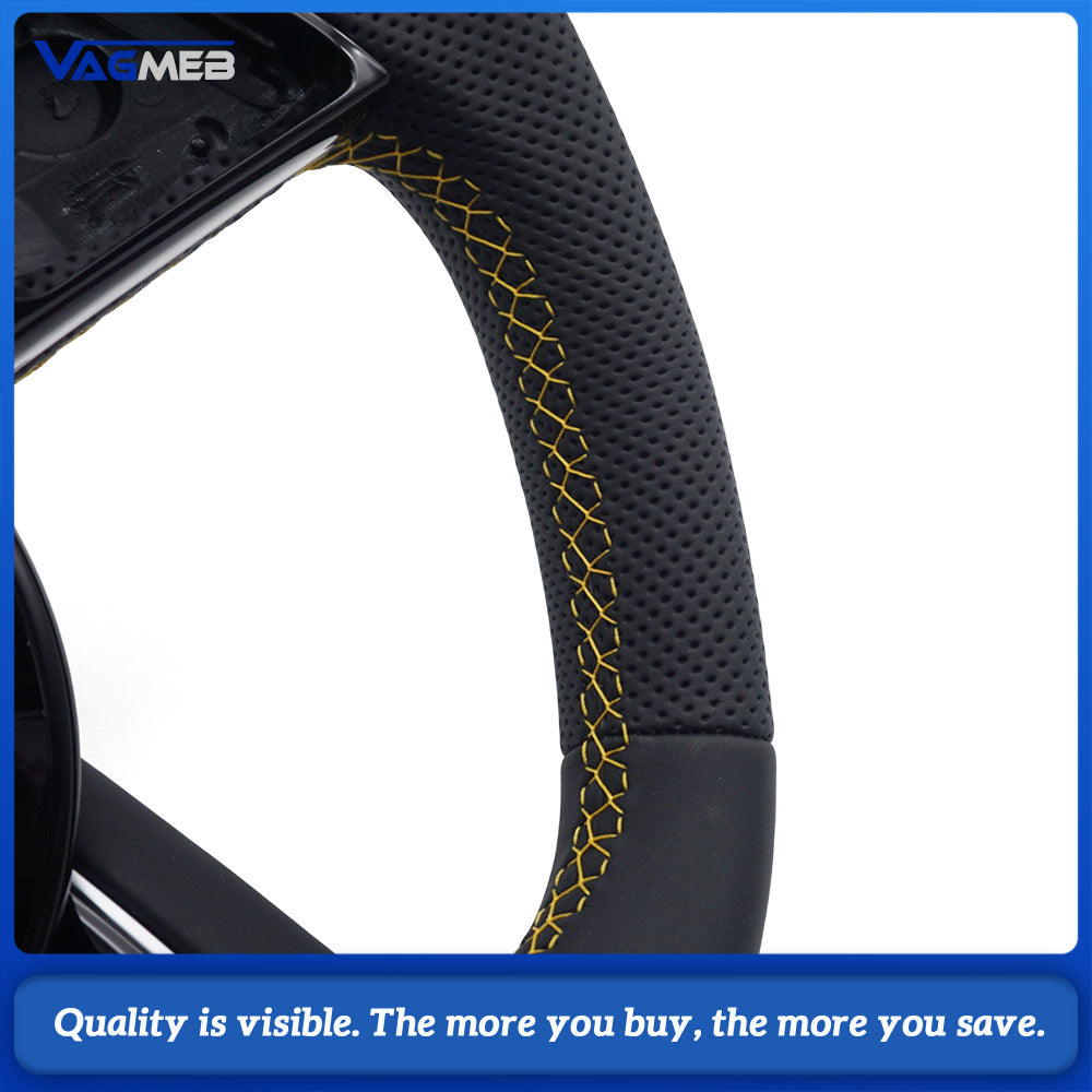 For Audi A4 B9 Automatic Sport Style Leather steering wheel car accessories