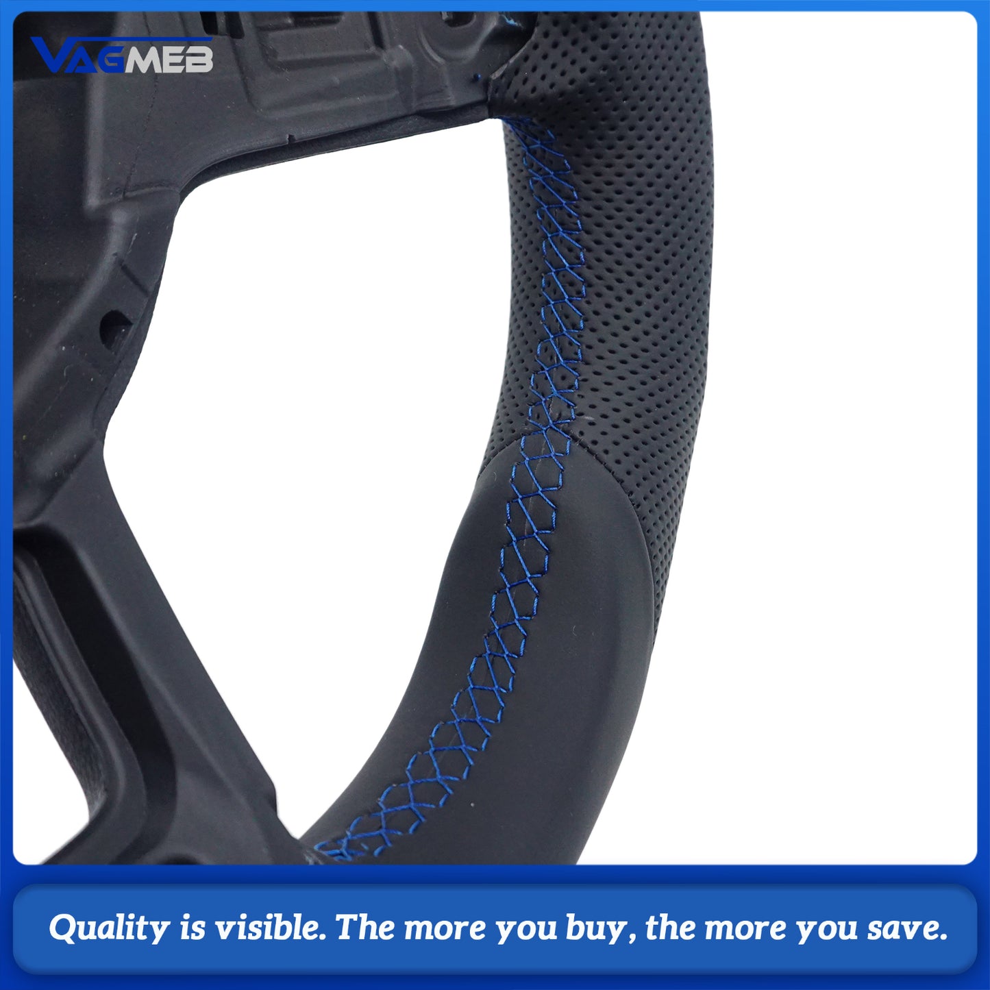 Alcantara leather steering wheel suitable for VW Golf MK7 7.5 GTI GTD GTE R Polo GTI Tiguan MK2 Passat B8 Sport steering wheel
