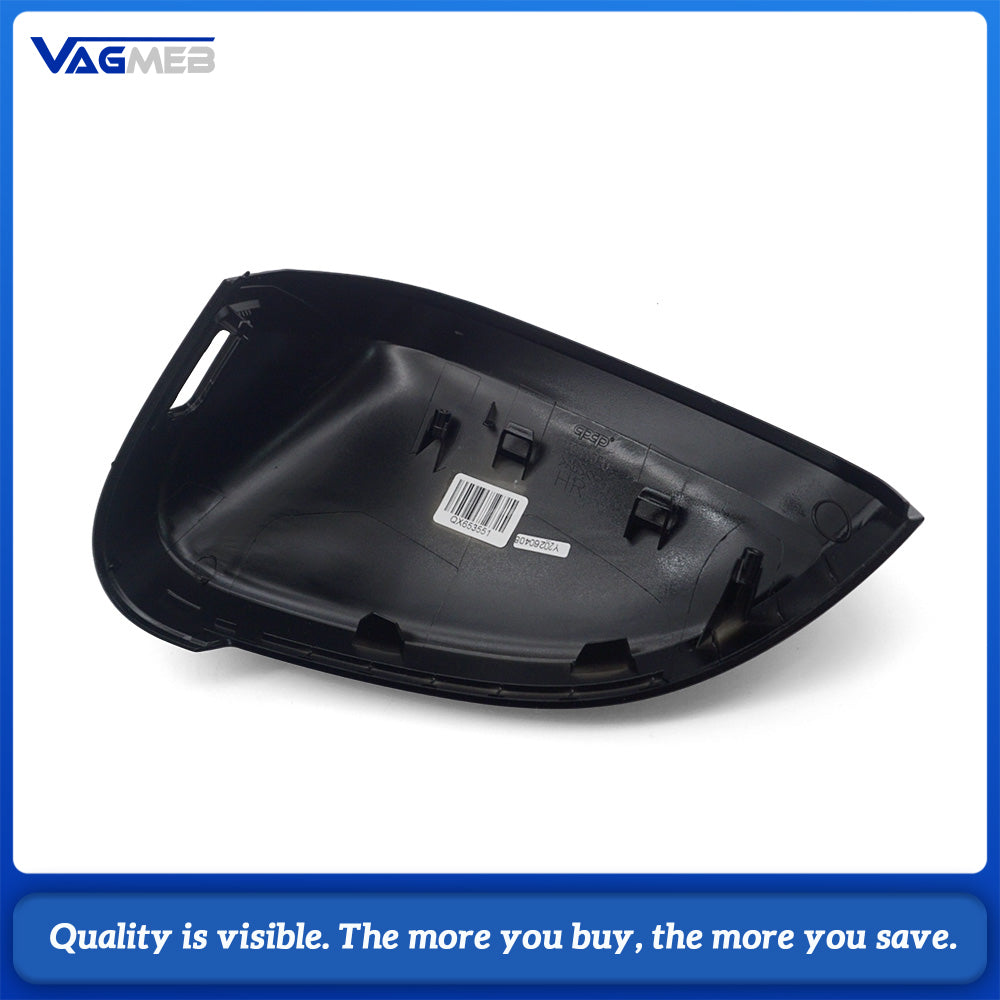 For Audi A4 B9 Black Mirror Shell For Lane Change Assist System Replacement Mirror Cover