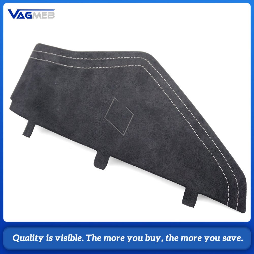For Audi A6 C8 RS6 C8 custom leather Alcantara white stitch Dashboard cover plate with S RS emblem