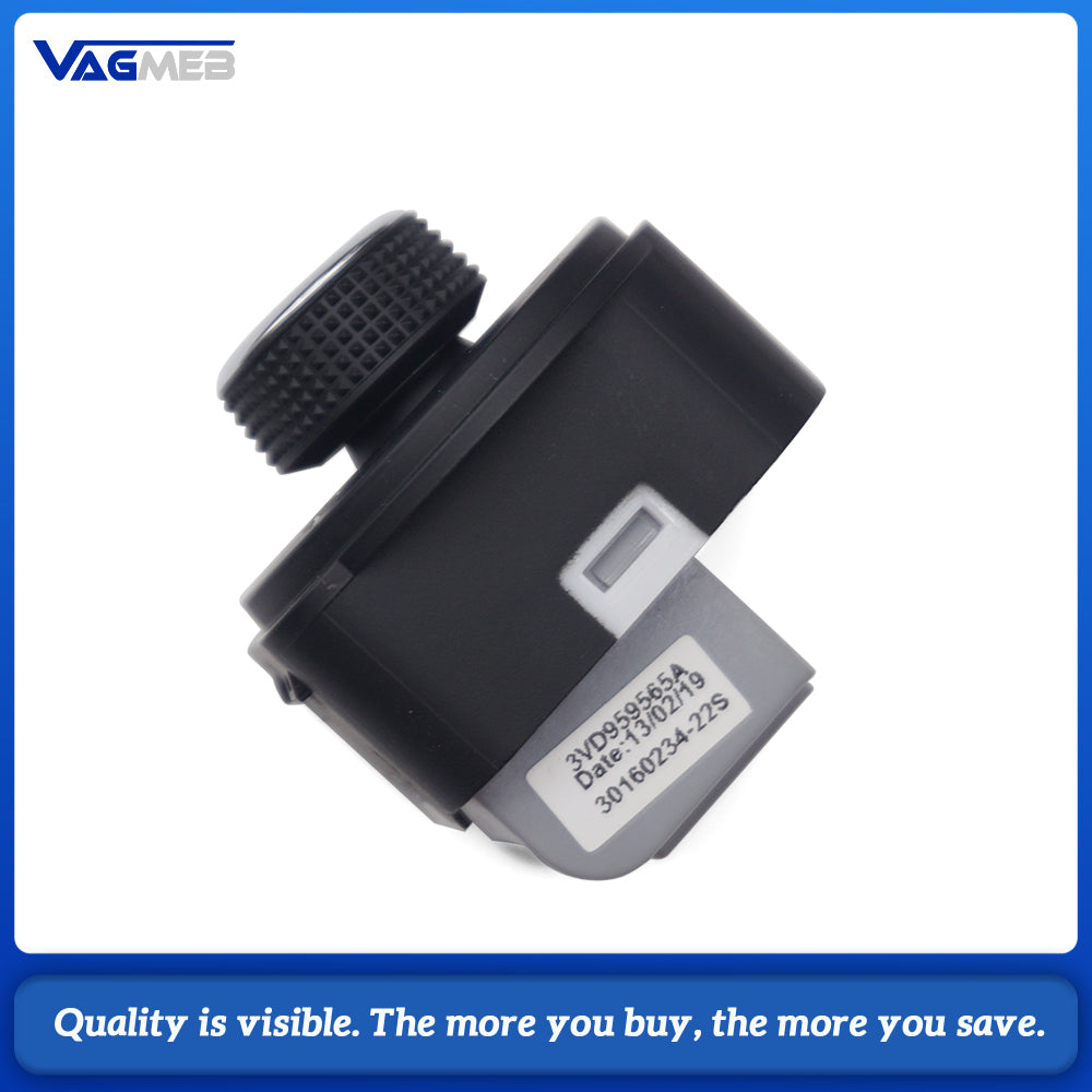 Electric Folding Side Rearview Mirror Assembly Side Mirror Adjust Control Knob Switch With Folding Function 3VD959565A 3VD857501F/502F For Skoda Superb 2019