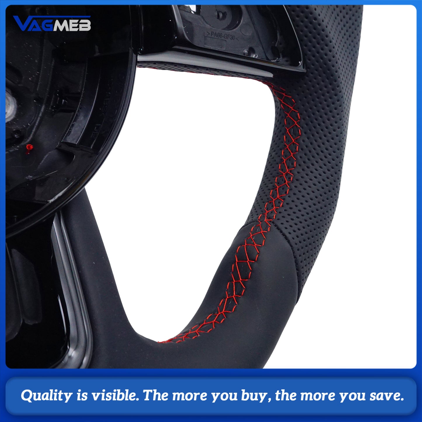Heated steering wheel suitable for Audi A4 B9 S3 RS4 RS5 A3 A5 S3 S4 S5 2017-2024 leather flat bottomed steering wheel