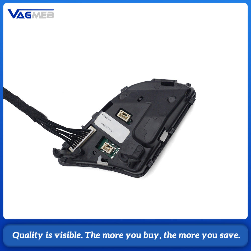 For Audi A4 B9 Glossy Black Multifunction Steering Wheel Buttons Heated Version Car Steering Control Switch Modification Parts