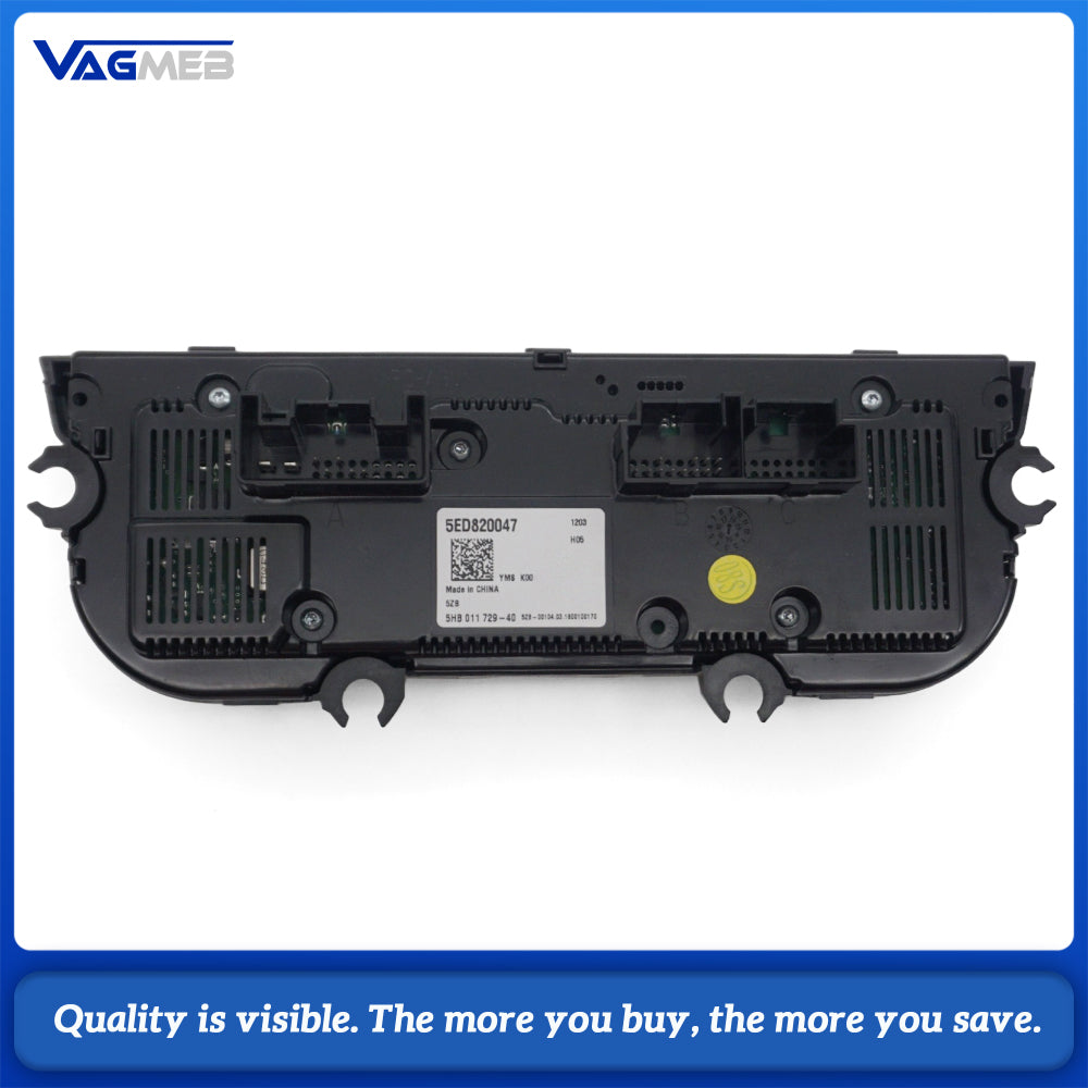 For Skoda Octavia 5ED Manual AC Heater Switch Without Seat Heating Buttons 5ED 820 047