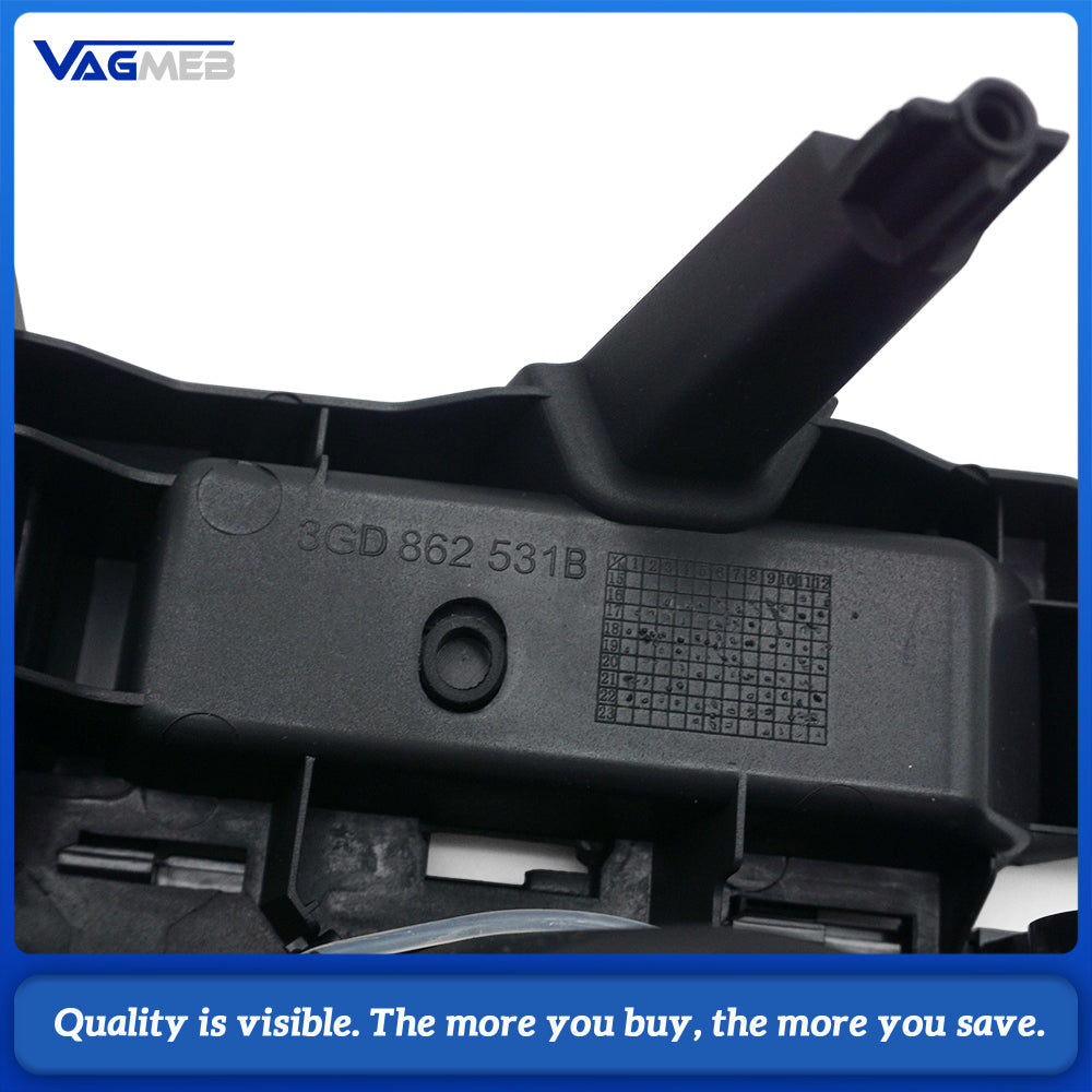 Black Center Console Cup Holder Assembly With Roller Shutter For VW Passat B8 Interior Drink Holder Replacement 3G0  862 531 F  3GD 862 531B
