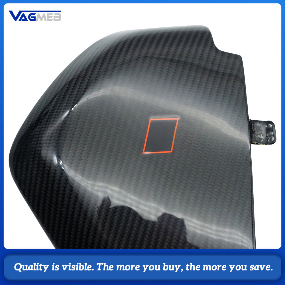 Gloss Carbon Fiber Instrument Panel Cover For Audi A4B9 S Style Dashboard Side Trim Pair With S Badge 8WD 857 085A/086A