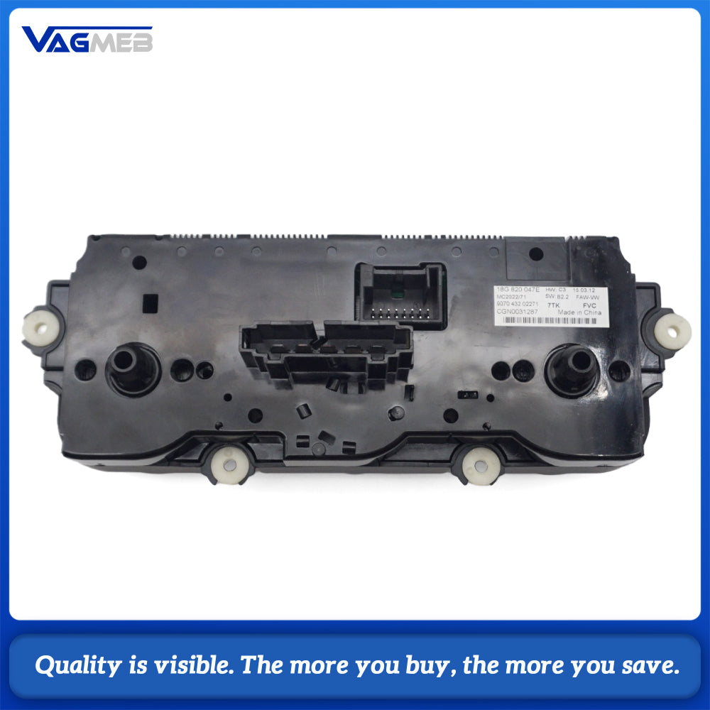 For VW Bora 2011-2018 18G 820 047E Mechanical AC Switch Three Knob Air Condition Controller