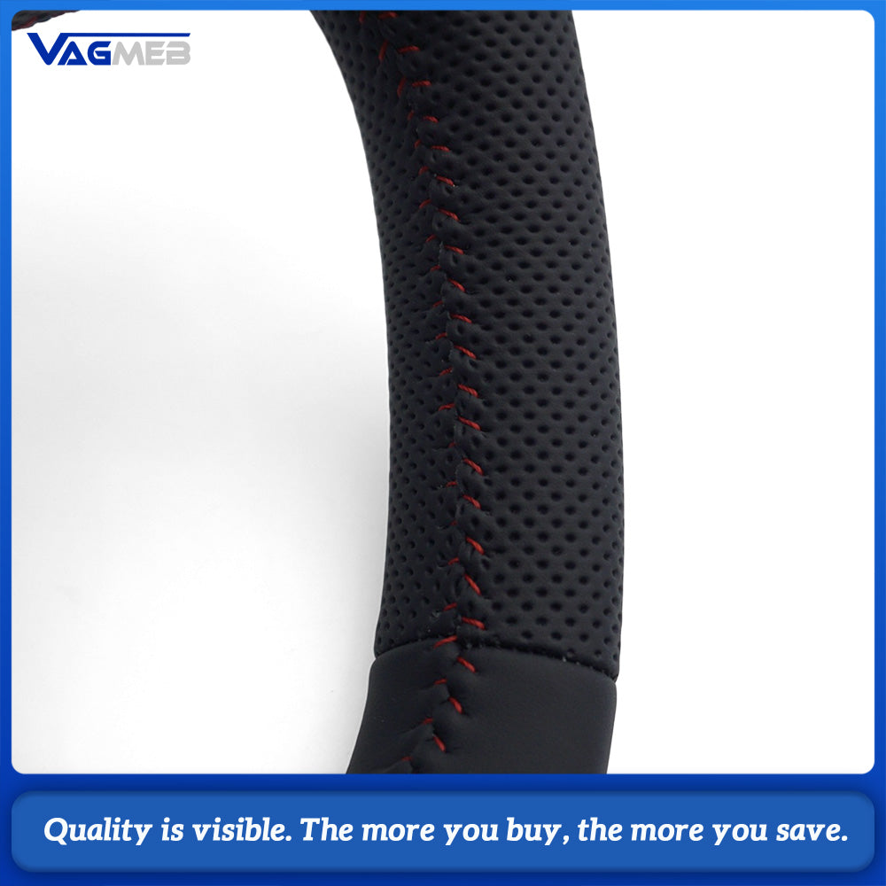 For Audi A3 S3 8V A4 S4 B9 A5 S5 RS4 RS5 Sports Style Semi-perforated Leather Steering Wheel