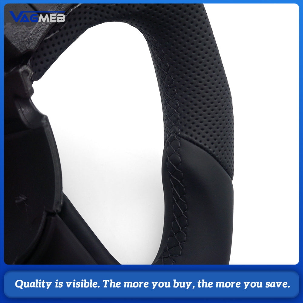 Half perforated For Dodge Challenger/Charger SRT HELLCAT 2015-2020 Perforated Leather Car Steering Wheel