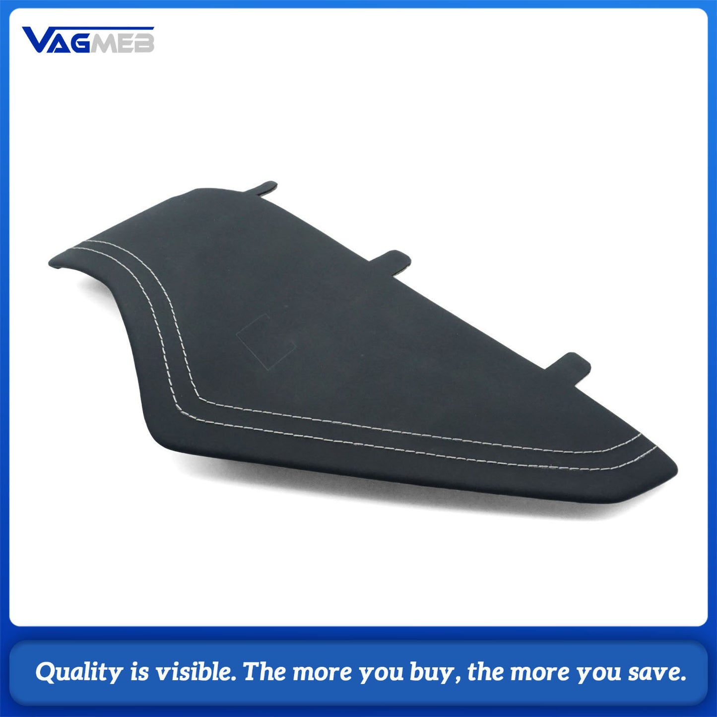 For Audi A6 C8 RS6 C8 custom leather Alcantara gray stitch Dashboard cover plate with S RS emblem