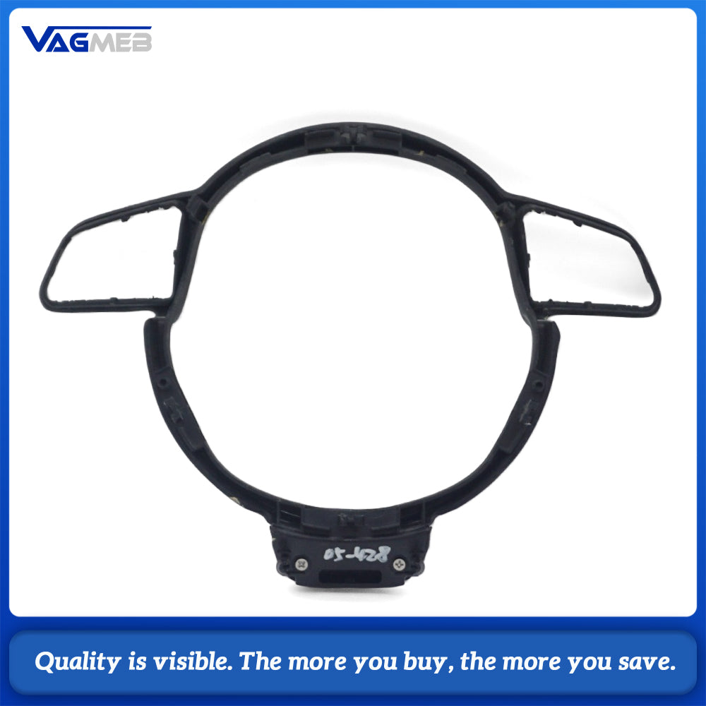 Suitable for Audi A4 B8 A6 C7 A3 8V steering wheel button frame, made of genuine carbon fiber
