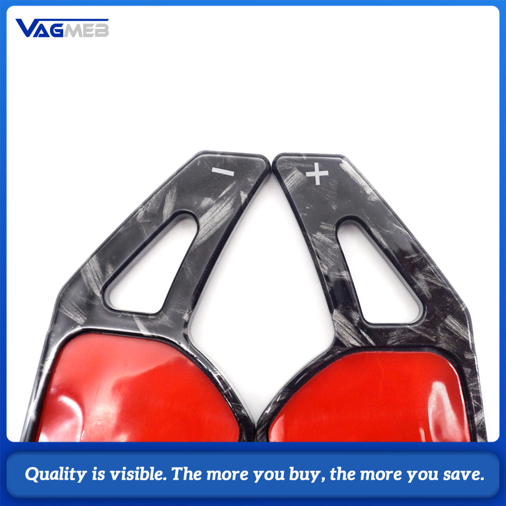 2Pcs Car Steering Wheel Paddle ABS Gear Shift Paddles Accessories For Audi A3 A4L A5 A6L A7 A8 S3 S5 SQ5 RS3 R8 Q3 Q5 Q7 S6 S7